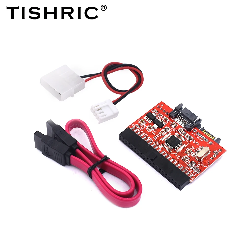 TISHRIC IDE���� SATA ����� ī��, 2.5 3.5 ��ġ IDE �ϵ� ����̺�, ����� ��ȯ ��ǻ�� �ϵ� ��ũ �������� ī��