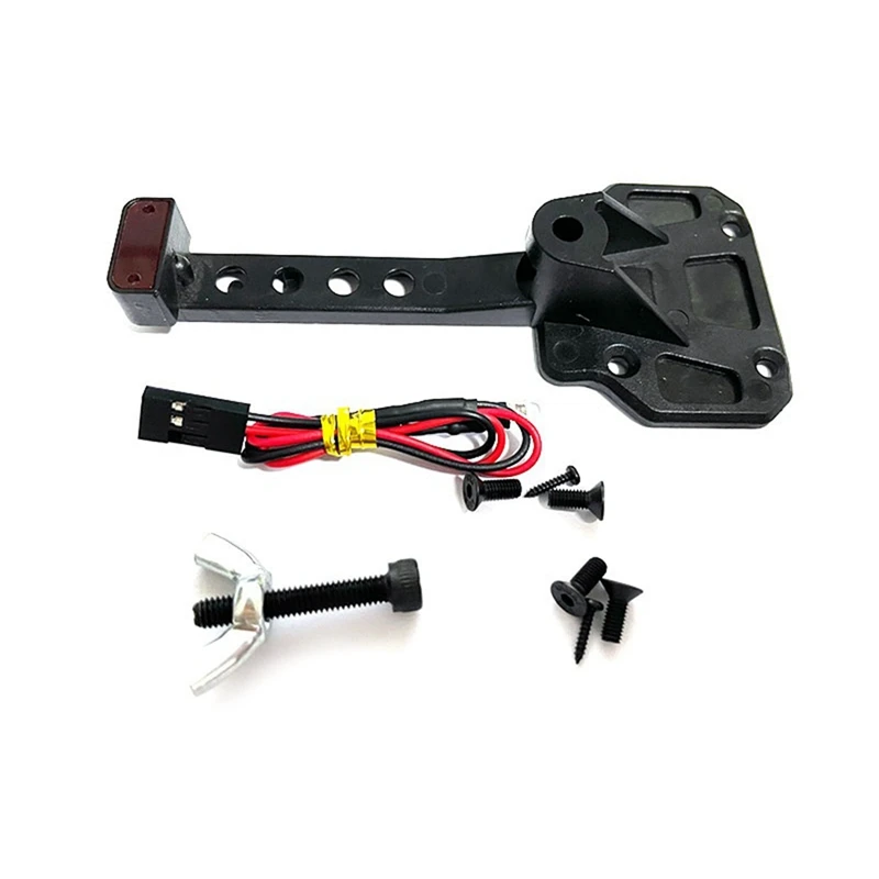 Spare Tire Seat Spare Tire Bracket Wheel With Led Light For Axial Scx10 Iii Jeep Wranler 1/10 Rc Crawler Car Parts