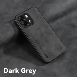 Shockproof Protective Phone Case with Built - in Magnetic Car Holder for OPPO A6t Pro 5G (Dark Grey)