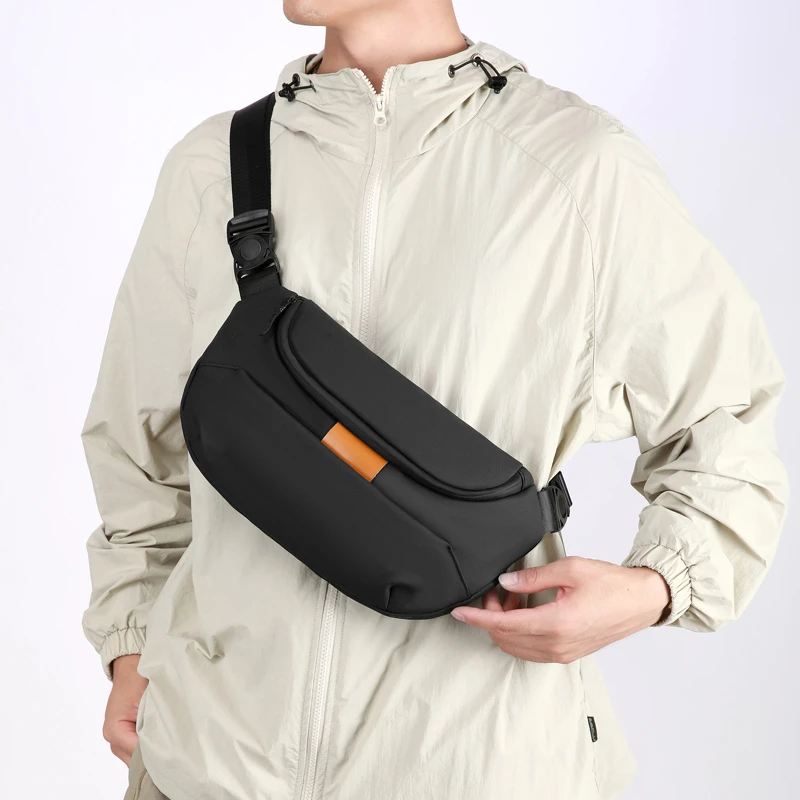 Large capacity men's Cross waist bag Commuter Bag leisure chest bag men's messenger bag motorcycle sports shoulder bag