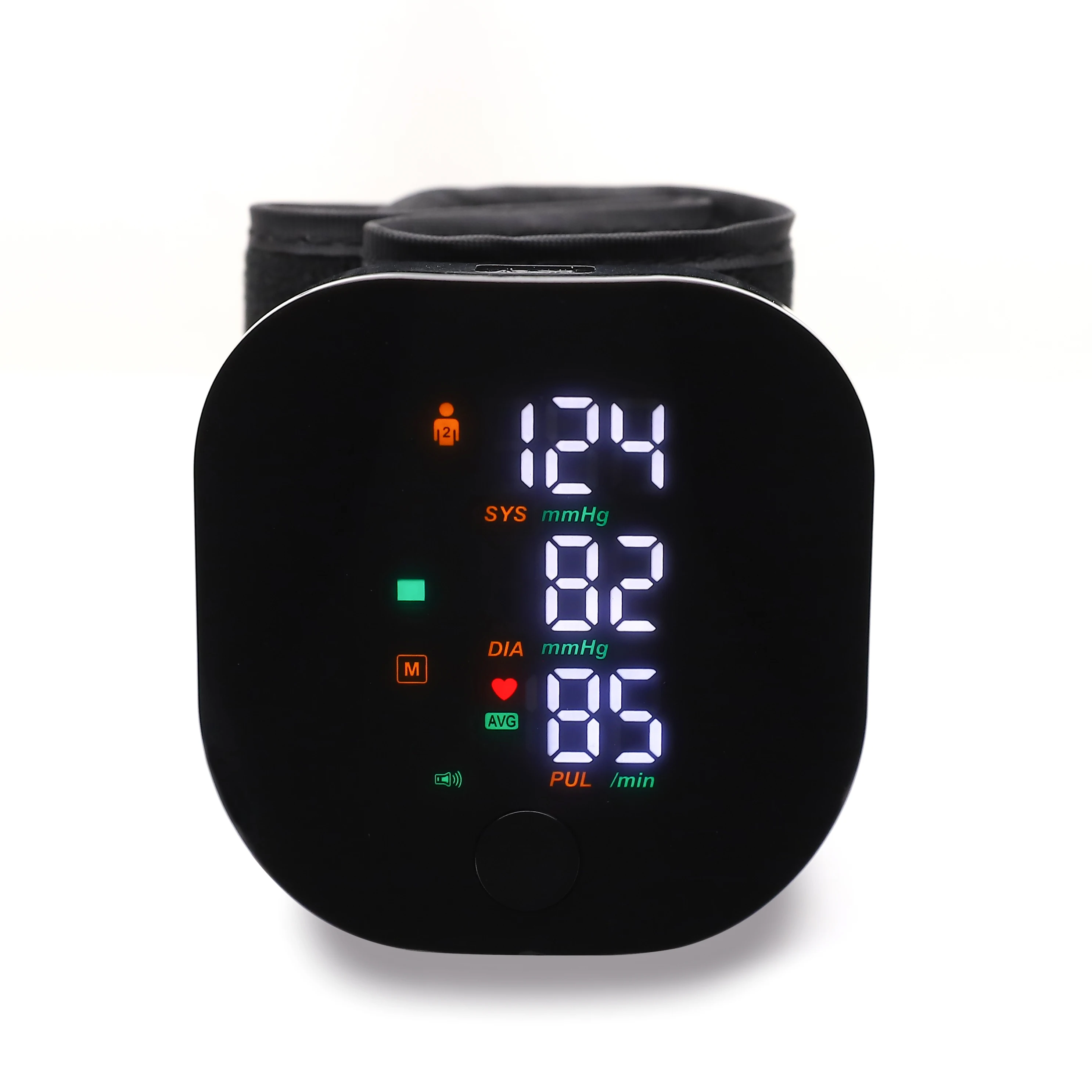 Blood Pressure Monitor Rechargeable Wrist Blood Pressure Monitor Medical English Voice Digitlal Tensiometro Health Sphygmomanometer Tonometer