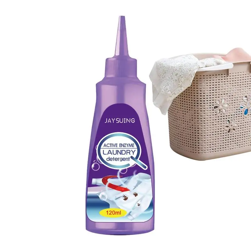 

Active Enzyme Stain Remover 120ml Laundry Stain Removers Active Enzymatic Laundry Cleaning Active Enzyme Clothing Stain Removal