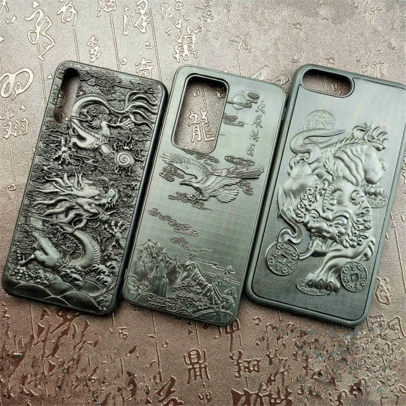 

Sandalwood Case for POCO F4 GT 5G Cases 3D Engrave Wood Shockproof Cover Funda For POCO F4 GT Redmi K50 Gaming