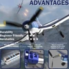 New Volantexrc F4U Corsair RC Plane Aerobatics 2.4G 4CH EPP Foam 400mm Wingspan Remote Control Airplane Aircraft Fighter761-8 V2 4