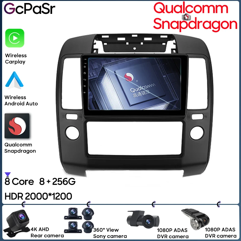 Car Android 12 Radio Multimedia Player For Nissan Navara 3 D40 2004