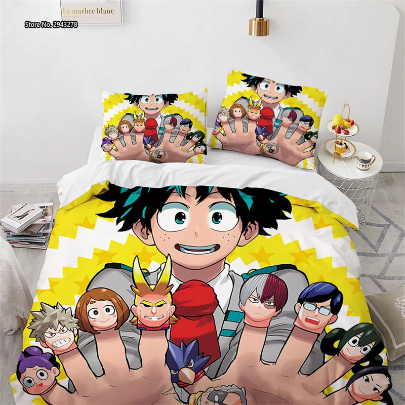 My Hero Academy Digital Printed Home Textile Bedroom Decorated Multi-size Duvet Comforter Pillowcases 2/3pcs