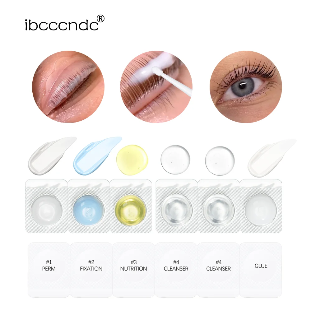 Kit Di Ciglia Di Sollevamento Semipermanente Lash Lifiting Curling Kit Di Permanente Per Ciglia Trucco Per Gli Occhi Ciglia Una Persona Usa Il Design 