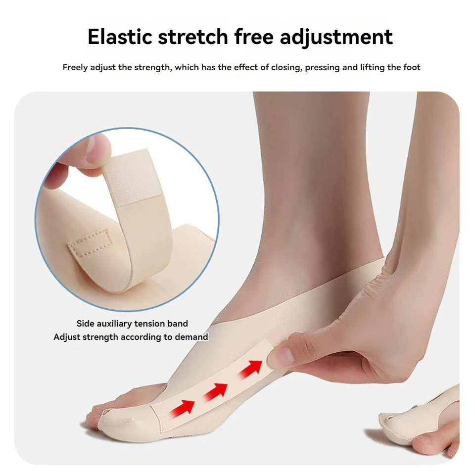 1PC Big Toe Bunion Corrector Lightweight Adjustable Toe Thumb Valgus Corrector Breathable Pain Relief Non-Slip Toe Straightener