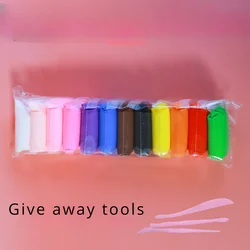 Magic Air Dry Clay Set - Non-Toxic Modeling Fun with Vibrant Colors and Deluxe Tool Kit (12 Colors)