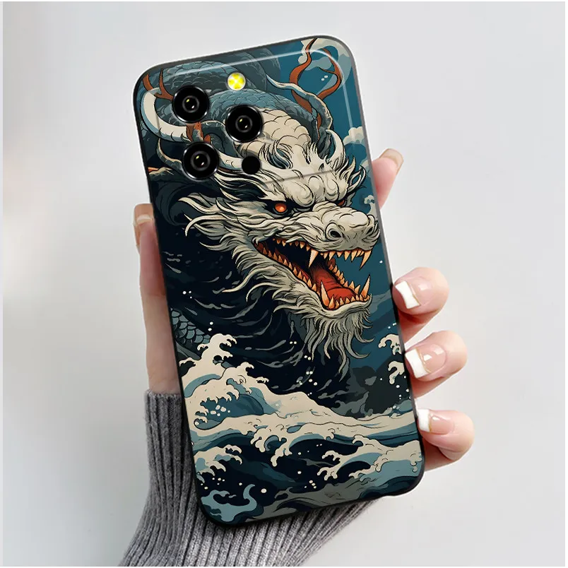 Luxury Silicone Phone Case with Cute Love Heart and Funny Rabbit Cartoon Design - Black Soft TPU Back Cover
