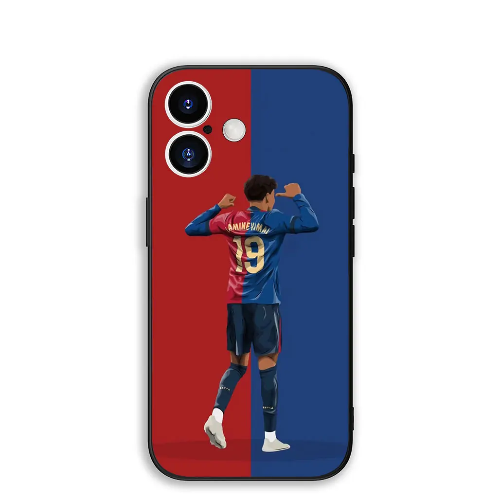 Soccer Spain Flag Phone Case with Number 19 Design