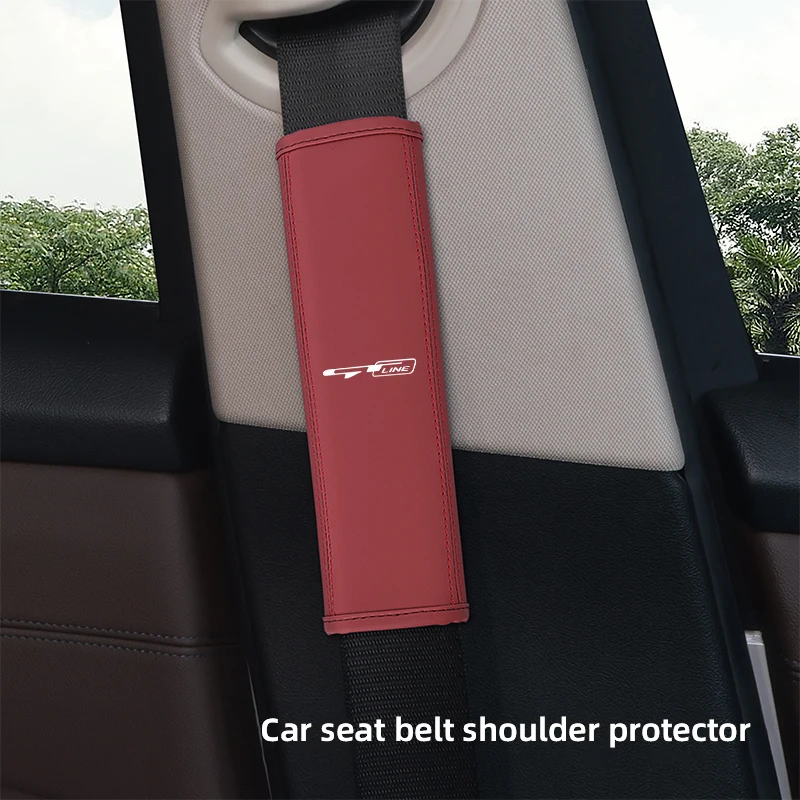 자동차 좌석 벨트 커버 어깨 보호대 패드 가죽 자동 액세서리 Kia Sportage Ceed Picanto Rio ProCeed Forte 5 3 4 K7 K5
