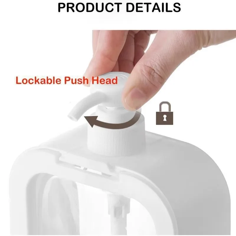 300/500ml Bathroom Soap Dispensers Refillable Lotion Shampoo Shower Gel Holder Portable Travel Dispenser Empty Bath Pump Bottle