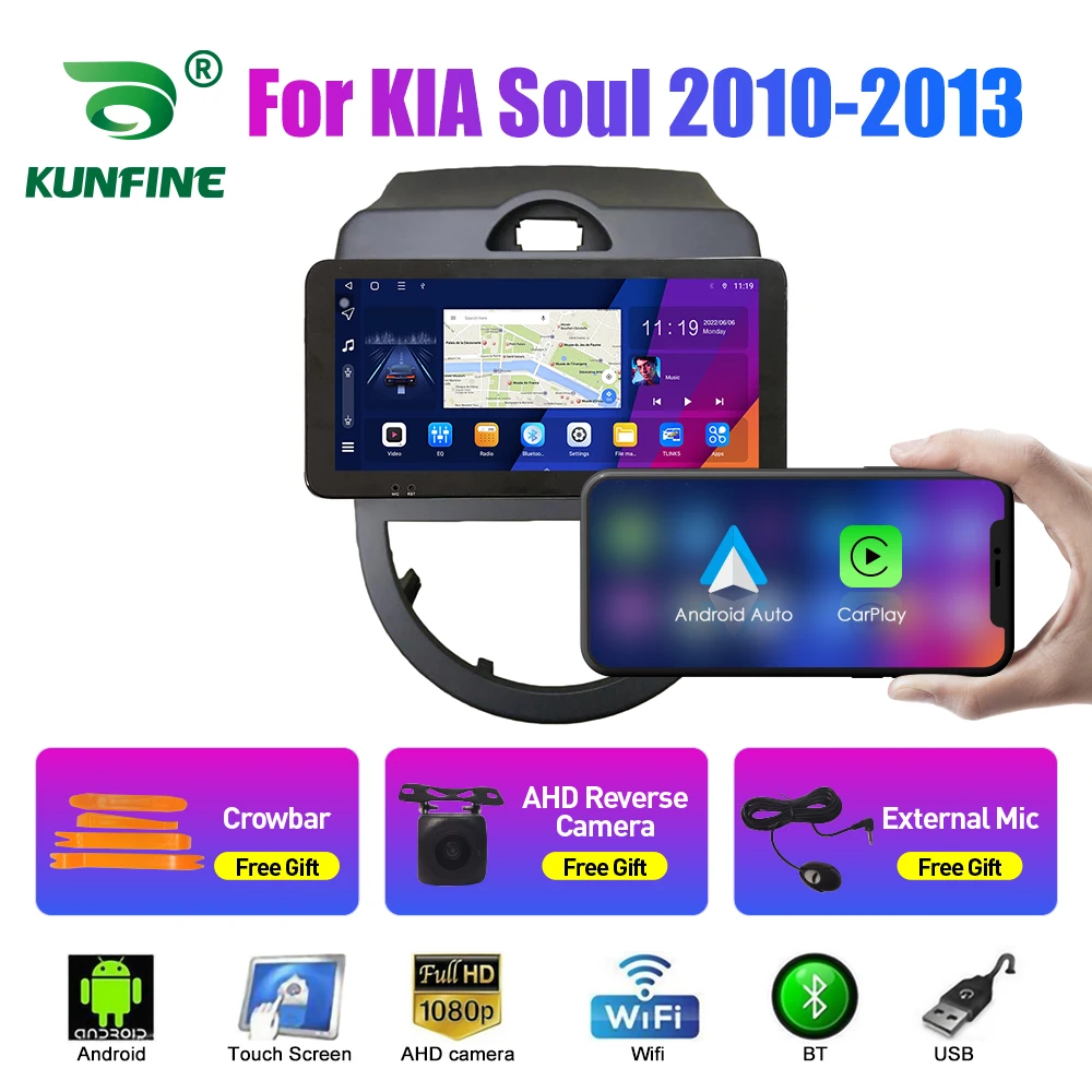 

10.33 Inch Car Radio For KIA Soul 2010-2013 2Din Android Octa Core Car Stereo DVD GPS Navigation Player QLED Screen Carplay