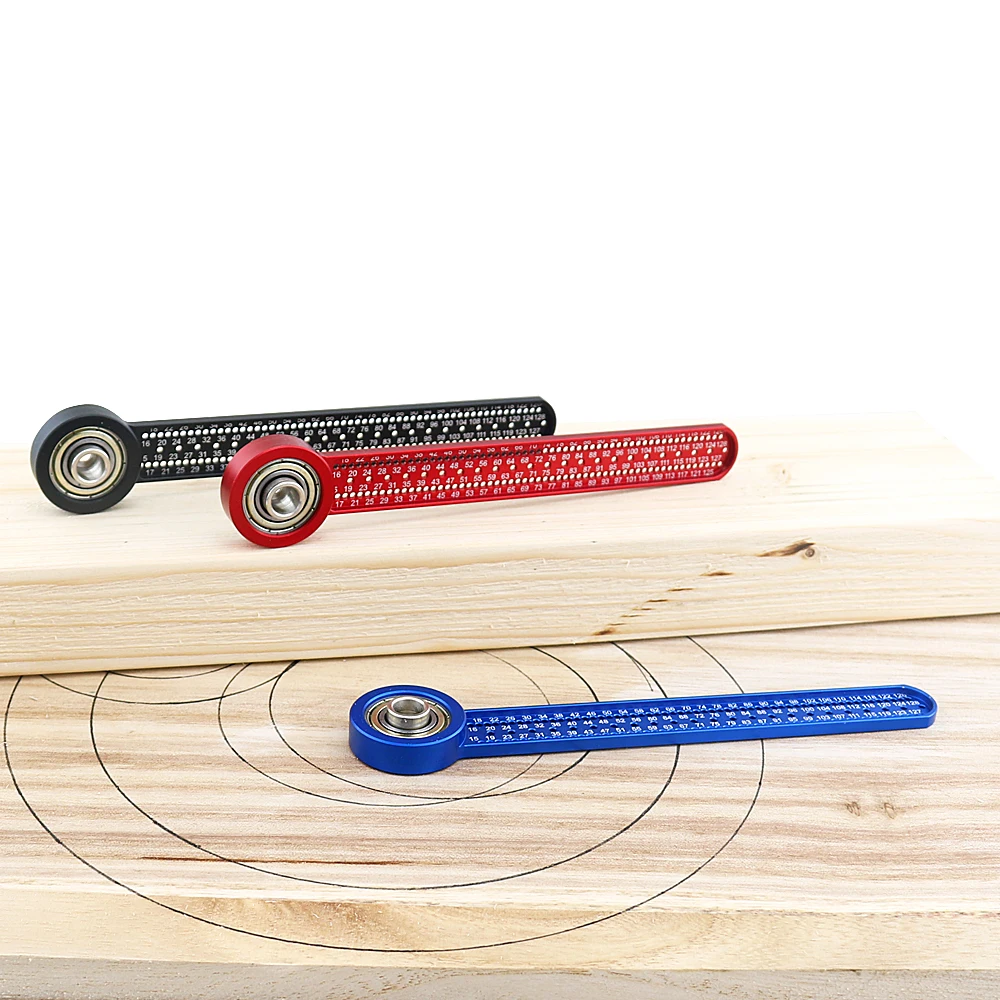 Portable Aluminum Alloy Drawing Compass Hole Ruler Woodworking Tool Design Drawing DIY woodworking ruler woodworking gauge scribing tool