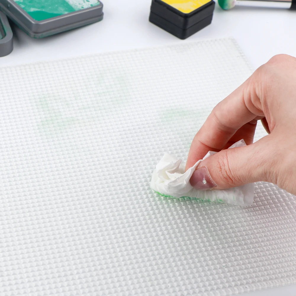 Niedrige klebrige Matte mit Gitter, klares Photopolymer-Basteln, niedrig klebrige Matte zum Stempeln, Schablonieren, Tinte, Mischen, Positionierungsdesigns – Detail 7