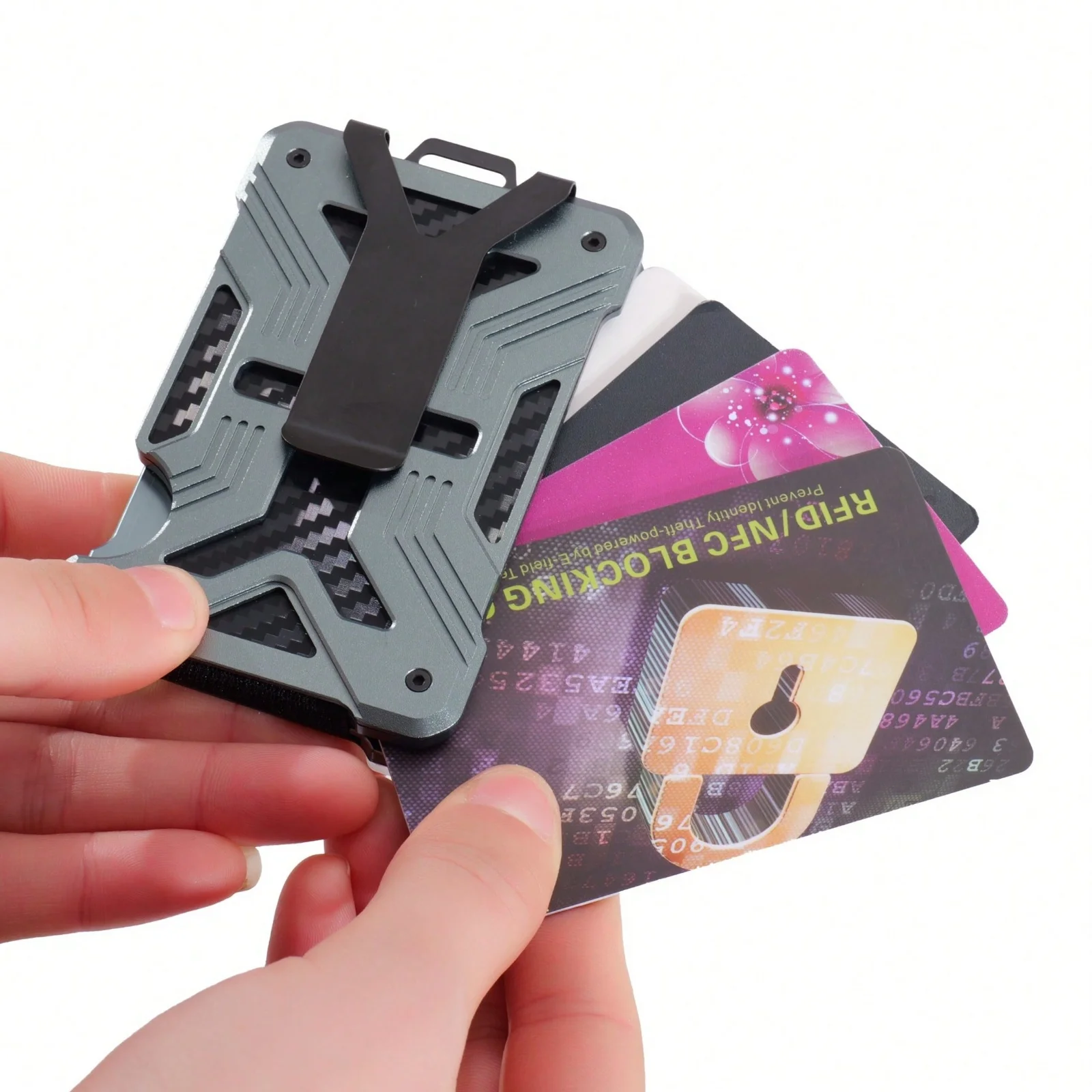 Elegant Slim RFID Wallet | Scratch-Resistant Microfiber Leather Credit Card Holder with Money Clip