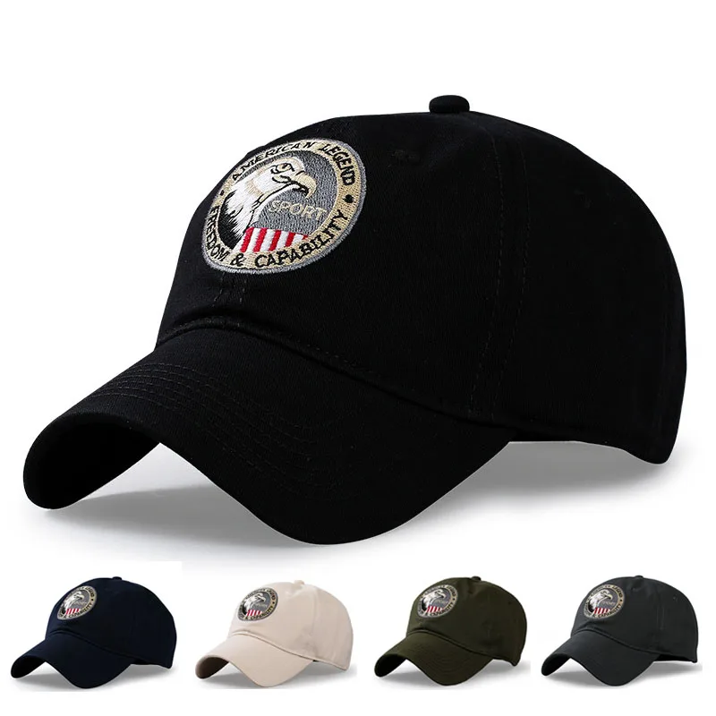 

Бейсболка из хлопка, мужская, с вышивкой, для защиты от солнца