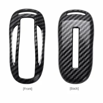 Custodia per chiave Auto in fibra di carbonio per Tesla Model X Y Model 3 S Holder telecomando Fob Shell portachiavi accessori Auto - Custodia per chiave Auto in fibra di carbonio per Tesla Model X Y Model 3