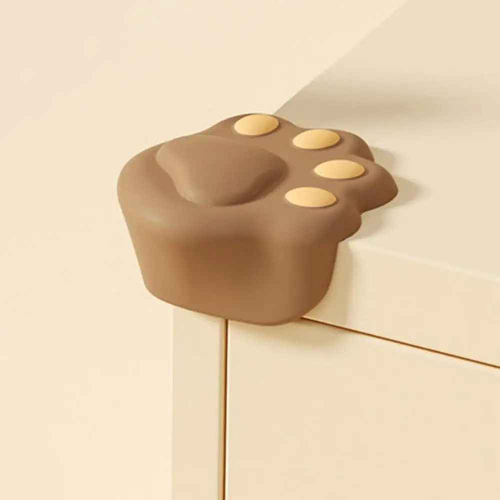 Table Corner Protector Soft Cat Paw Self-adhesive for Furniture