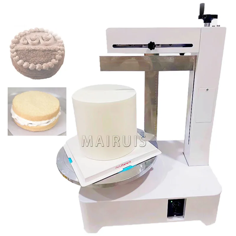 

New Arrival Semi Automatic Birthday Cake Cream Coating Filling Machine 4-14Inch Cakes Cream Butter Spreading Daubing Icing Maker