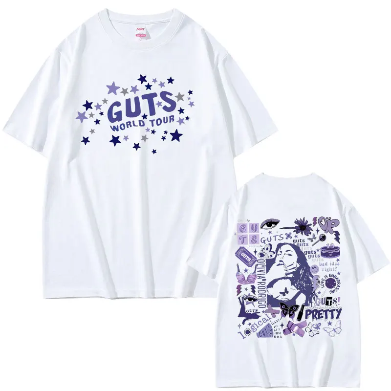 

Vampire Guts 2024 World Tour Concert Double Sided Print T-shirt Men Women Fashion Vintage Tees Streetwear Male Aesthetic Tshirt