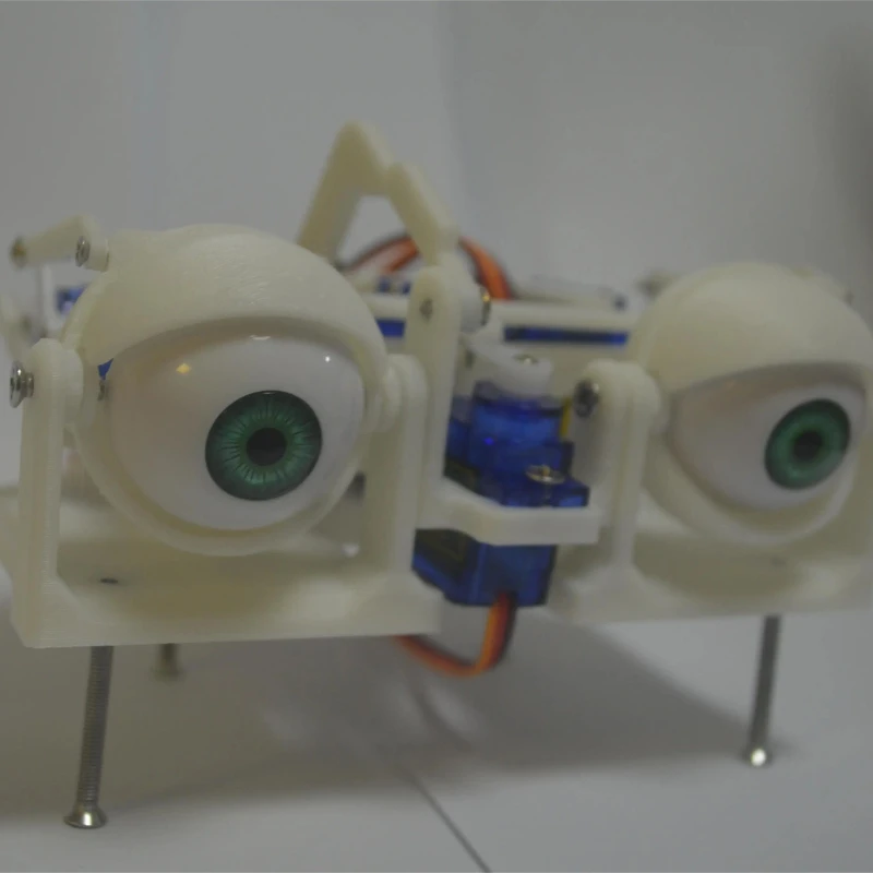 PS2 제어 로봇 눈 SG90 Arduino 로봇 용 3D 로봇 눈 프레임 ESP32/UNO 프로그래밍 가능한 로봇 스타터 용 DIY 오픈 소스 코드