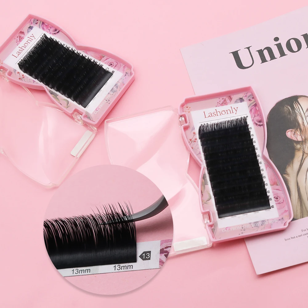 Lashonly Easy Fan volume Lashes fast fanning Bloom Eyelash Extension Self-Making Fans wholesale Fast Fan Lashes 5