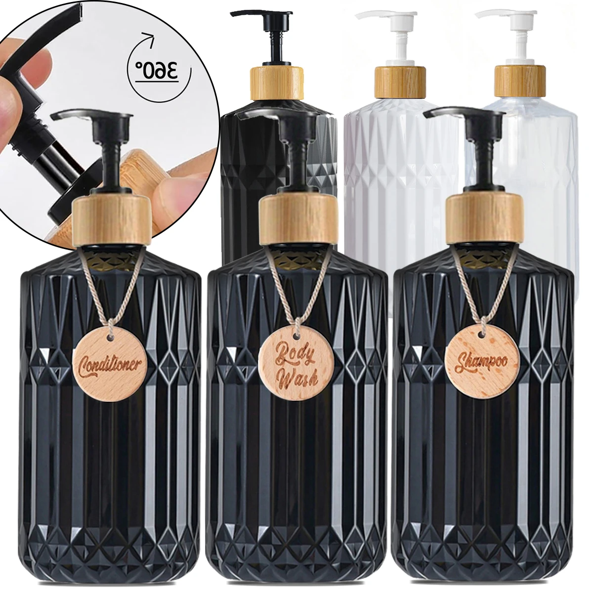 Soap Dispenser Refillable Bottle Shampoo Dispenser Soap Dispenser Bottle Foaming Soap Dispenser Refillable Plastic Bottles Foam Pump Bottle Plastic Lotion Bottle 3PCS Bathroom Soap Dispenser Bottle