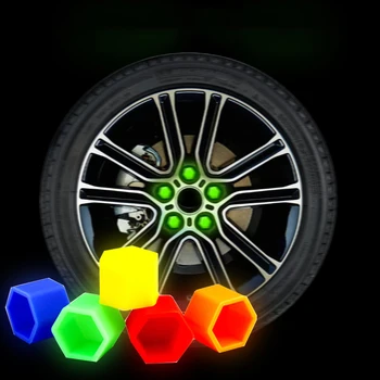 17/19/22MM Car Tyre Wheel Nut Bolt Head Cover Luminous Car Styling Dust Proof Exterior Decoration Protecting Cap 1