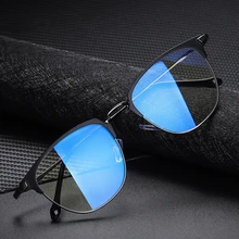 

Metal Anti Blue Light Glasses for Men Women Computer Game Anti Radiation Blue Ray Blocking Glasses Blocker Goggles Eyeglasses