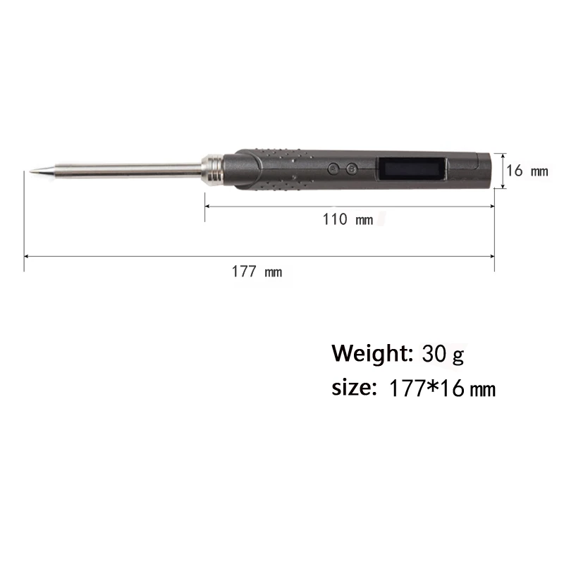SH73 OLED Mini Electric Soldering Iron Adjustable Temperature Portable Solder Welding Station SH-K KU C4 BC2 B2 Tip tool Not T12 4