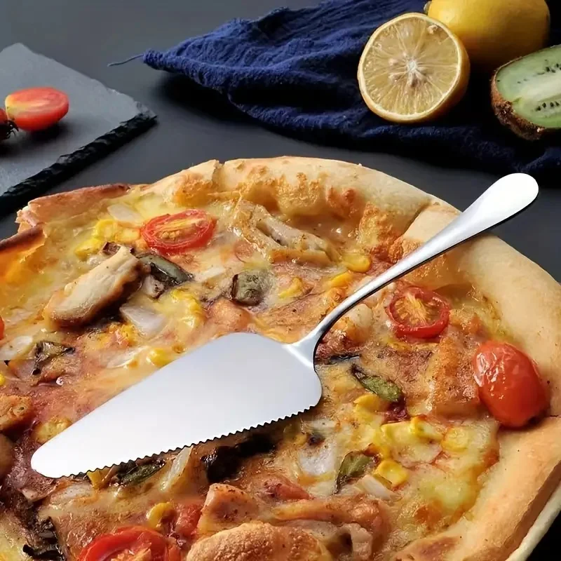 6 Pieces Stainless Steel Cake Shovel, Pie Shovel, Pizza Cutter, Durable, Suitable for Party, Cake Shop, Pizza Shop
