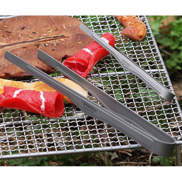 Titán Fogók Kemping Bbq Grill Clip Teáscsésze Tweezer Könnyű Sült Steak Saláta Főzés Hasznos Edények Kültéri Piknikhez - Image 2