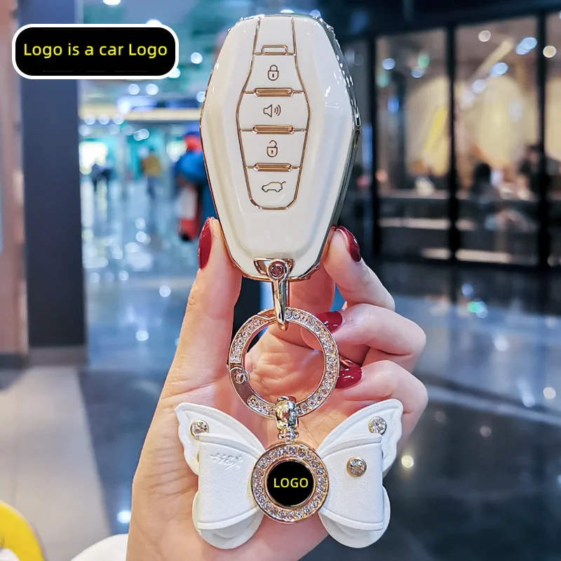 New TPU Car Remote Key Case Cover Protect Shell Bag For Chery Jetour X70 X70plus X70m X90plus X95pro 4 Buttons Accessories
