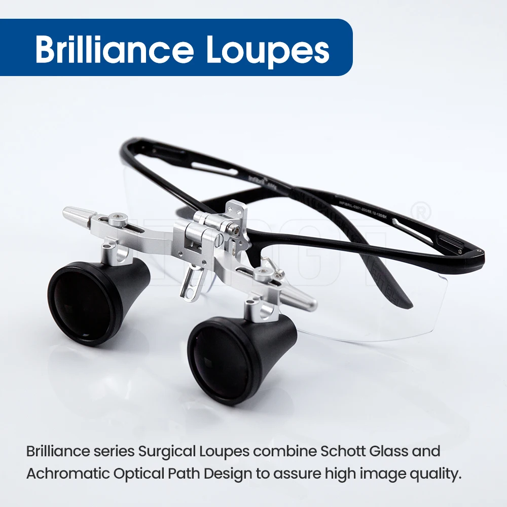 

Brand Brilliance Loupes Lightweight Aerospace Alloy Frame Schott Glass Enhanced Clarity & Durability Refined lens coatings