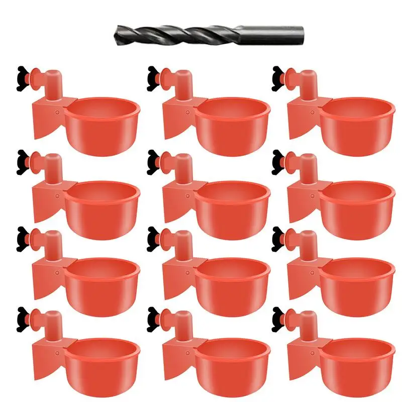 

Chicken Duck Drinking Cup Automatic Drinker Chicken Feeder Poultry Farm Water Drinking Cups Easy Installation Summer Products