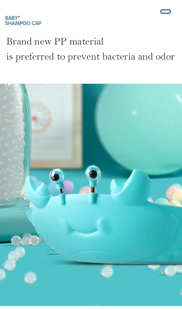 Bonnet De Bain Réglable Pour Enfant - Vert, Protège Les Yeux Et Oreilles Du Shampoing, Lavage Des Cheveux Et Coupe - 5