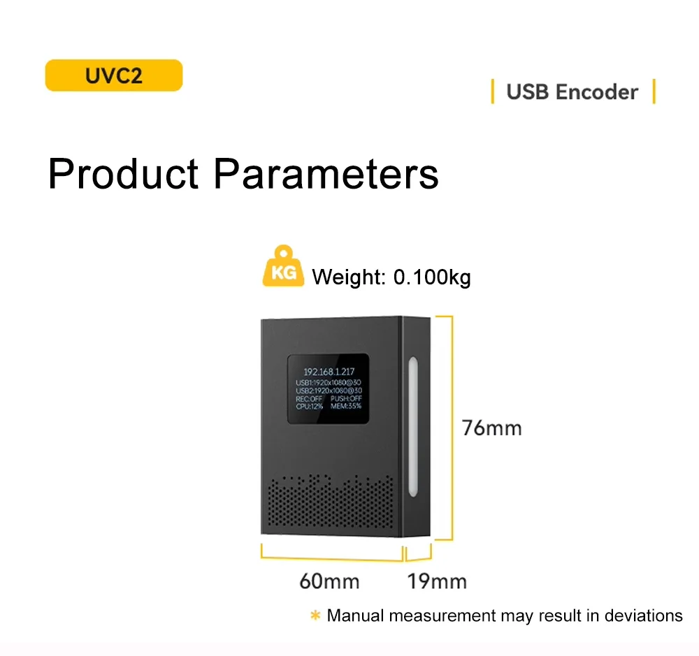 Link Pi UVC2 2-way USB Encoder/Decoder 4K30fps NDI/ SRT H.265 Encoding UVC To HD