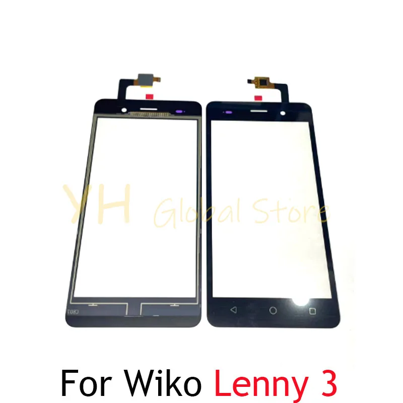 

For Wiko Lenny 3 Lenny3 Front Glass Touch Screen Sensor LCD Display Digitizer Glass Cover Repair Parts