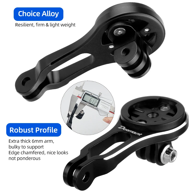 Bike Handlebar Bracket Fits Trek Bontrager Blendr BMC ICS Cervelo Gopro Aluminum Alloy Stand for Garmin Wahoo Bryton IGPSPORT