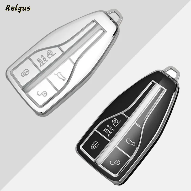 Tpu Remote Car Key Case Fob Per Hongqi H5 H9 Hs5 Hs7 H7 L5 Hs3 L9 E-Hs9 5 Pulsanti Full Keyless Shell Accessori