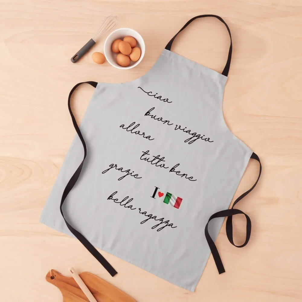 

Italian words, i love Italy. Apron Professional Barber Goods For Home And Kitchen restaurant accessories barber men Apron