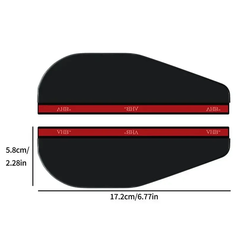 Mirror Rain Visors Eyebrow Car Rear View Mirror Rain Eyebrow Visors Guard Universal Rubber Rear View