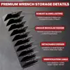 20pcs Magnetic Wrench Organizer Storage Rack For Toolbox 6mm To 38mm Wrench Holder Holds Up To 20 Wrenches Tool Storage Shelf 4
