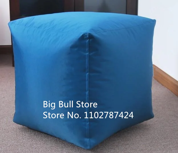 ottoman many colors cube outdoor waterproof bean bag pouf,LAZY-sitting cube beanbag pouf ottoman-tea pot holder