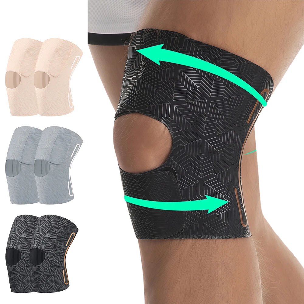 1/2 Stück ultradünner Patellasees-Stützgurt, verstellbare Kniebandage für Laufen, Arthritis, Pullover, Genesung von Tennisverletzungen – Detail 1