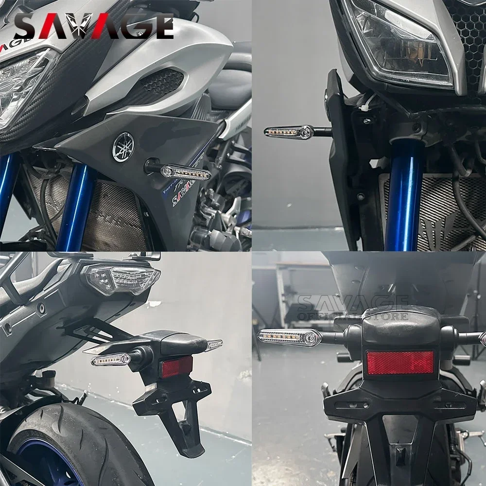 Motorcycle Turn Signal Lights LED Indicator For Yamaha Tracer 900 9GT 700/GT MT-03 MT-25 MT 07 09 YZF R25 R3 R6 R1 XJ6 FZ6 FZ1 Tenere 700