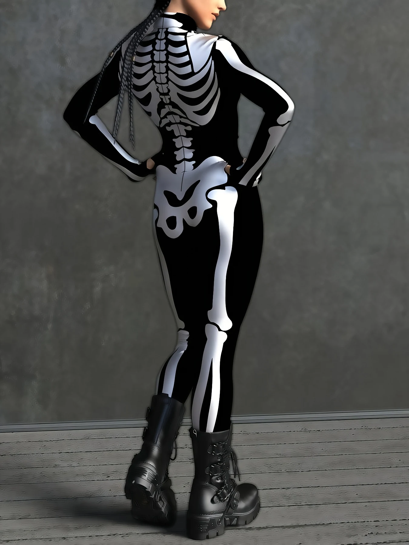 Halloween Costumes Ladies Skeleton Cosplay Onesie