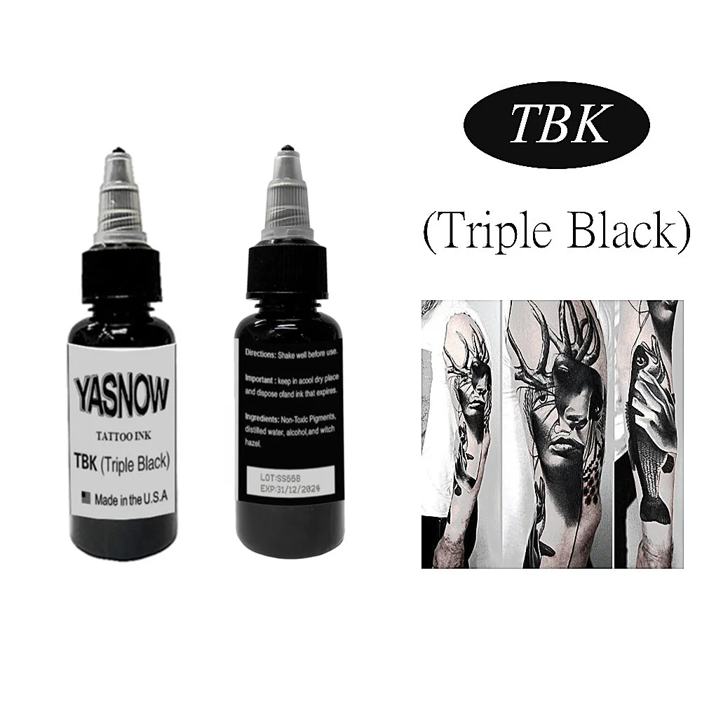 High quality version of triple black tattoo ink tattoo ink body color drawing black pigment